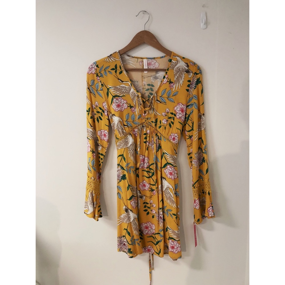 Boho long sleeve dress